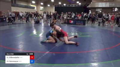 138 lbs Quarters - Gianna DiBenedetto, Swamp Monsters Wrestling Club vs Bridgette Sotomayor, Arizona Girls Wrestling