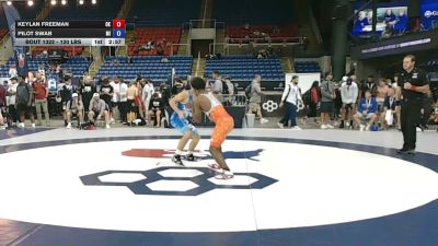 120 lbs Cons. Sub-rd Of 32 - Keylan Freeman, Oklahoma vs Pilot Swab, Michigan