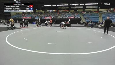 131 lbs Champ. Round 1 - Destiny Campbell, Oklahoma City vs 6 Olivia Mottley, Life