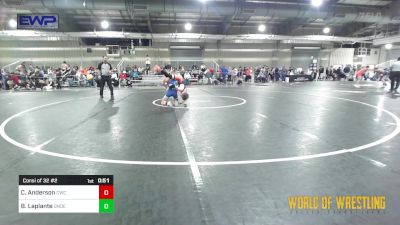 95 lbs Consi Of 32 #2 - Calib Anderson, Cowboy Wrestling Club vs Brady Laplante, Dundee