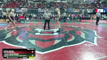 G - 126 lbs Cons. Round 4 - Lucia Schlapfer, Missoula Big Sky / Loyola Sacred Heart (Girls) vs Etta Wicks, Fort Benton (Girls)