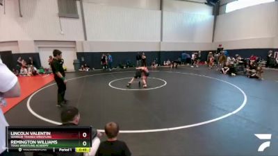 72 lbs Semifinal - Remington Williams, Texas Wrestling Academy vs Lincoln Valentin, Warrior Trained Wrestling