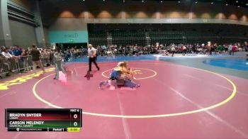 138 lbs Cons. Round 2 - Bradyn Snyder, Lowry vs Carson Melendy, Churchill County