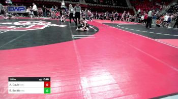 61 lbs Consi Of 8 #2 - Bowen Leavitt, Unattached vs Cooper Pulliam, Skiatook Youth Wrestling