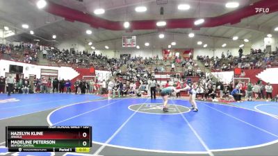 120 lbs Cons. Round 2 - Hazelyn Kline, Angola vs Madeline Peterson, Benton Central
