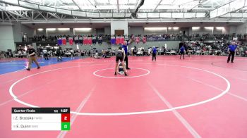 113 lbs Quarterfinal - Zach Brzoska, Fairfield Warde vs Ethan Quinn, Simsbury