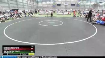 182 lbs Placement Matches (8 Team) - Karson Tompkins, Texas Red vs De`Alcapon Veazy, Indiana Gold