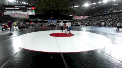 Boys 2A 215 lbs Cons. Round 3 - Deklin Graham, Ellensburg vs Theodore Stearns, North Kitsap