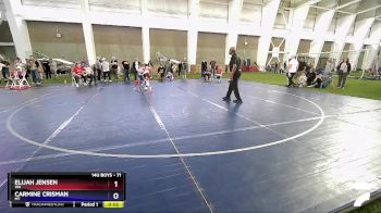 71 lbs Semifinal - Elijah Jensen, WA vs Carmine Crisman, MT