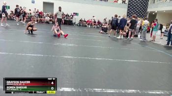 98 lbs Round 4 (6 Team) - Soren Bakkar, Mat Monkeys vs Grayson Saucer, Bronco Elite WC