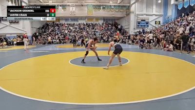144 lbs Quarterfinal - Justin Craig, Sussex Central H S vs Jackson Grandel, Delaware Military Academy