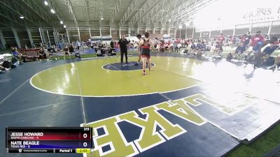 215 lbs Round 1 (8 Team) - Jesse Howard, South Carolina vs Nate Beagle, Texas Red