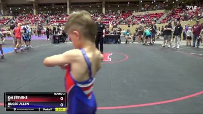 62 lbs Round 2 - Kai Stevens, KS vs Ruger Allen, KS