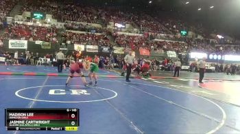 G - 145 lbs Quarterfinal - Madison Lee, Hamilton Girls vs Jasmine Cartwright, Glacier (Kalispell) Girls