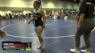 155 lbs Placement Matches (8 Team) - Josie Houk, Wyoming vs Ariana Ellison, Montana