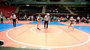 96 lbs Semifinal - Brody Johnson, Glenpool Youth Wrestling vs Rowdy Hupman, Sperry Wrestling Club