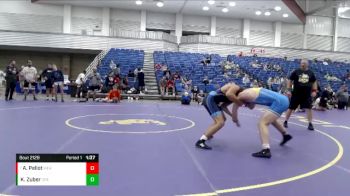 160 lbs Champ. Round 2 - Adrian Pellot, Merrillville vs Kannon Zuber, Greenfield-Central