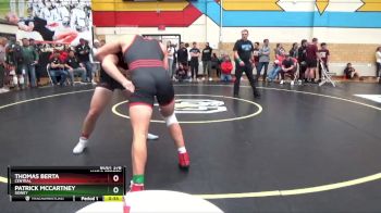 190 lbs 5th Place Match - Patrick McCartney, Sidney vs Thomas Berta, Central