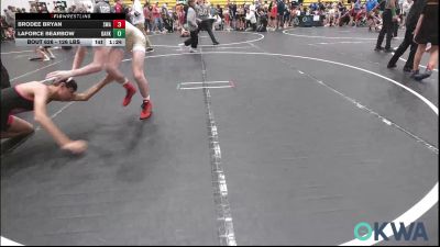 126 lbs Quarterfinal - Brodee Bryan, Shelton Wrestling Academy vs Laforce Bearbow, Darko Valley Wolf Pack
