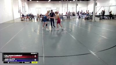 130 lbs Round 2 (8 Team) - Callahan Earnest, Kansas vs Jake Klotz, North Carolina