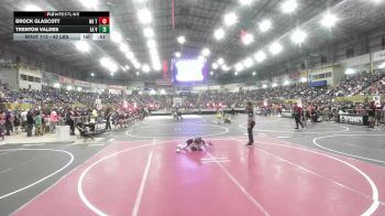 43 lbs Round Of 16 - Brock Glascott, No Team vs Trenton Valdes, La Veta Raptors