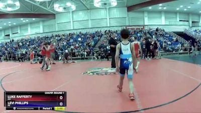 63-67 lbs Champ. Round 1 - Luke Rafferty, OH vs Levi Phillips, MI