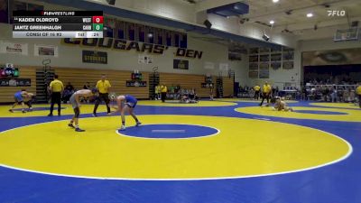 109 lbs Consi Of 16 #2 - Kaden Oldroyd, Westlake (UT) vs Jantz Greenhalgh, Carbon (UT)