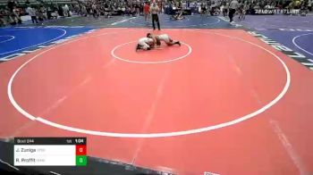 125 lbs Quarterfinal - Justyce Zuniga, Toppenish vs Roany Proffit, Diamonville Wrestling Club