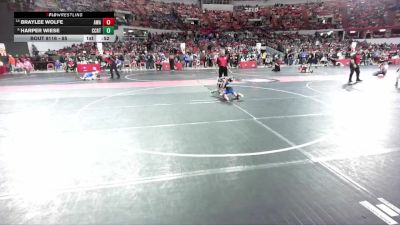 55 lbs Quarterfinal - Harper Wiese, Stanley-Boyd vs Braylee Wolfe, Askren Wrestling Academy