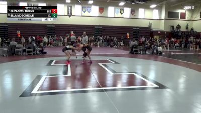 100 lbs Semifinal - Ella McGonegle, Iowa City Liberty vs Elizabeth Burns, Prairie, Cedar Rapids