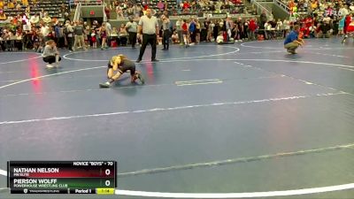 70 lbs Semifinal - Nathan Nelson, MN Elite vs Pierson Wolff, Powerhouse Wrestling Club