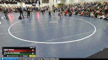 63 lbs Cons. Round 2 - Rylan Halverson, IA vs Reid Tehan, WI