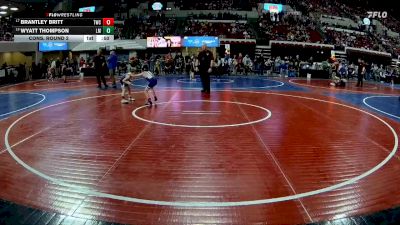 50 lbs Cons. Round 2 - Wyatt Thompson, Laurel Matburners vs Brantley Britt, Terry Wrestling CLub
