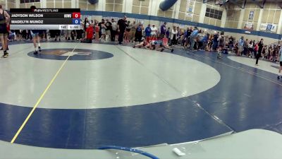 14U Girls FS - 89.8-101.8 Champ. Round 2 - Jadyson Wilson, Owen County Wrestling Club vs Madelyn Munoz