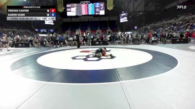 120 lbs Cons. Sub-rd Of 16 - Tristan Carter, VA vs Aaron Klein, CA