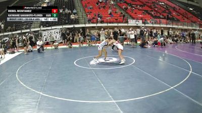 130 lbs Champ. Round 2 - Rebel Montanez vs Ka'iwahie Sakamoto-Flores, Hawaii