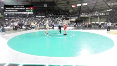 Boys 2A 175 lbs Champ. Round 2 - Rodger Jones-Charles-Shelton, Marysville Pilchuck vs Blake Berger, Deer Park