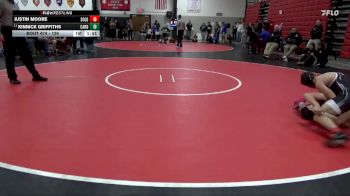 126 lbs Round 5 - Kinnick Griffiths, Cardinal Community vs Justin Moore, Solon