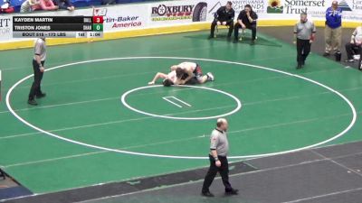 172 lbs Round Of 32 - Kayden Martin, Dallas vs Triston Jones, Sharpsville