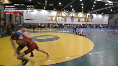 141Black lbs Rr Rnd 1 - Dante Frinzi, Harvard vs Bryce Kresho, Franklin & Marshall