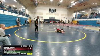 88-91 lbs Round 3 - Cordel Smith, Riverton Middle School vs Jason Unruh, Rocky Mountain Middle School