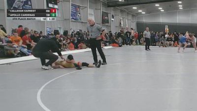 150 lbs 5th Place Match - Callahan Earnest, KAMO Wrestling Academy vs Apollo Cardenas, The Best Wrestler