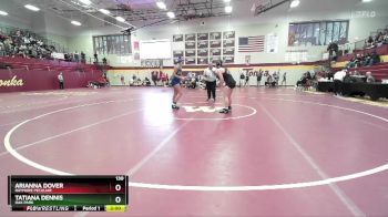 130 lbs Quarterfinal - Arianna Dover, RAYMORE PECULIAR vs Tatiana Dennis, OAK PARK