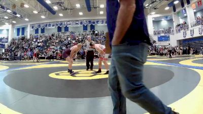 215 lbs Champ. Round 2 - Liam O`Neil, Fowlerville vs Carson Boehler, Bowling Green