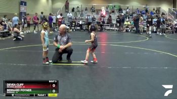 38 lbs Quarterfinals (8 Team) - Devea Cliff, Belding Orange vs Bernard Poyner, BadBass