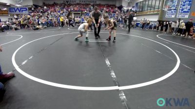 75 lbs Quarterfinal - Oliver Irvin, Woodward Youth Wrestling vs Easton Bowen, Standfast