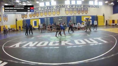 115 lbs Round 2 (6 Team) - Paige Ballard, Eagles WC vs Anneliese Rutherford, The Outsiders