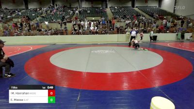 73 lbs Semifinal - Matthew Hanrahan, Woodstock City Wrestling vs Emory Massa, Slate Wrestling Academy