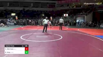 132 lbs Quarterfinal - Cael Morrison, Dallas Mat Club vs Ethan Krey, Yucaipa Thunder