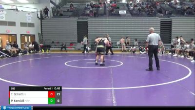 285 lbs 2nd Wrestleback (8 Team) - Peyton Kendall, Penn vs Tyler Schott, Center Grove